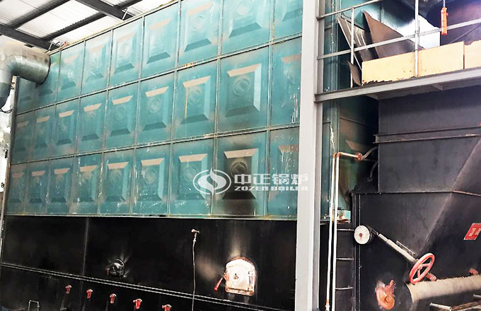 云南省曲靖市240萬大卡鏈條爐排導熱油鍋爐項目