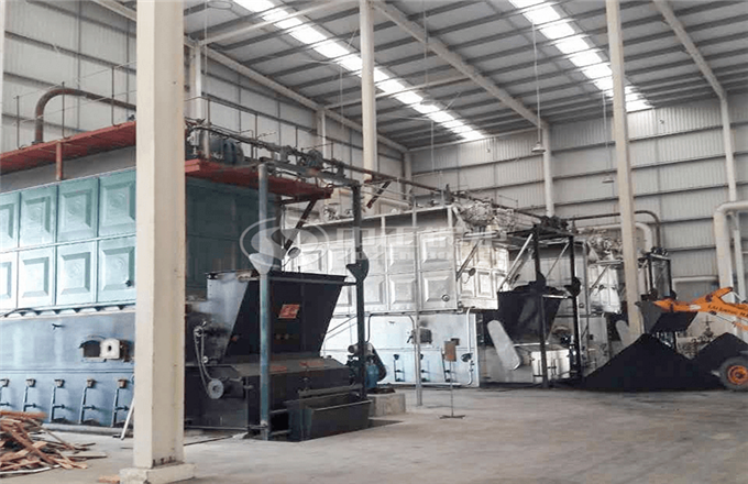 10噸鏈條爐排燃煤蒸汽鍋爐項目出口